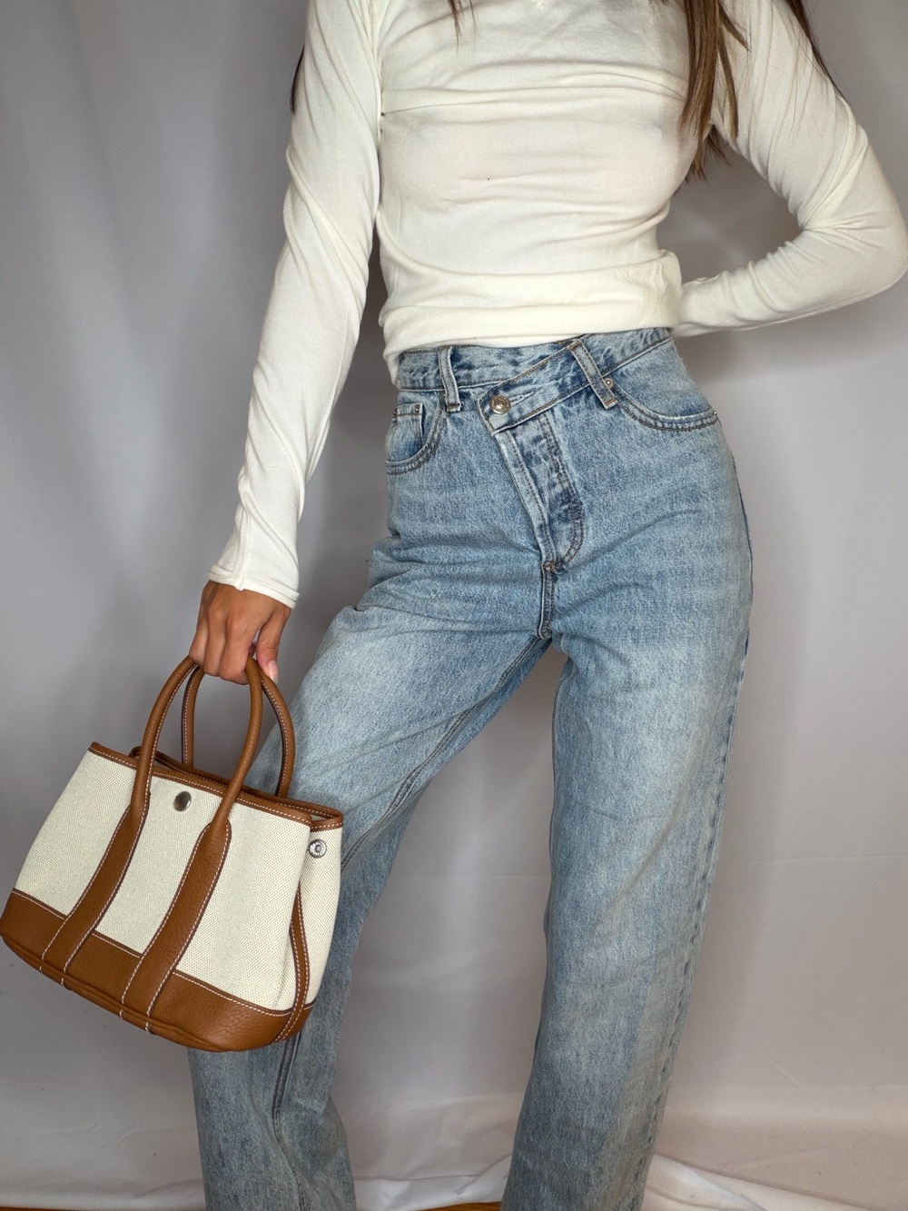 Princess Polly Light Blue Straight Leg Jeans